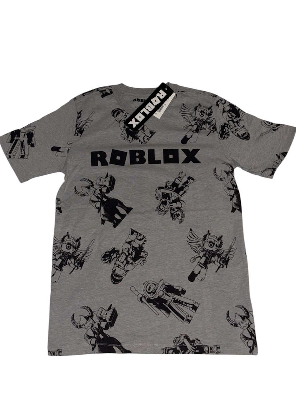 Boys Roblox Gray Graphic Tee - NWT - (1) M and (1) L